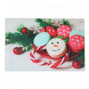 Planche à découper en verre imprimé d’une photo de macarons festifs - ensemble de 2
