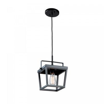 Carriage 1-Light Black Pendant I