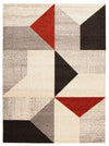 Carpette Hadley grisrouge 7 pi 10 po x 10 pi 2 po