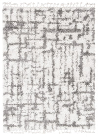 Carpette à poil long Helma Urban gris claircrème 3 pi 11 po x 5 pi 11 po