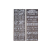 Panneau mural « Farmhouse Rules » en bois - ensemble de 2