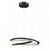 Luminaire suspendu Ara noir à DEL de 24 W