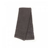 Essuie-mains natté gris anthracite 16 x 27 - ensemble de 6 serviettes
