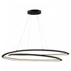 Luminaire suspendu Ara noir à DEL de 45 W
