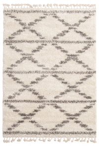 Carpette à poil long Helma Liv crème 3 pi 11 po x 5 pi 11 po