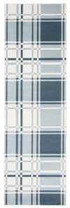 Carpette Roma bleue lavable à la machine - 2 pi 6 po x 8 pi 0 po
