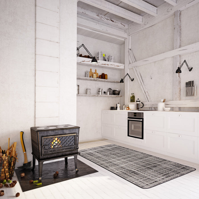 Carpette Panthea noire - 2 pi 2 po x 6 pi 7 po