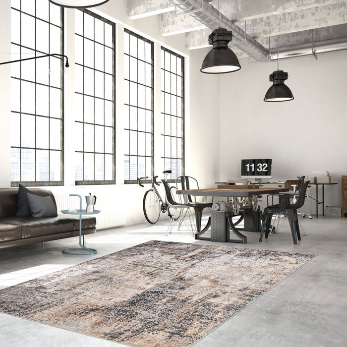 Carpette Talitha grise 3 pi 11 po x 5 pi 11 po