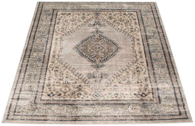 Carpette Octavian Bijar ivoire - 6 pi 7 pox 9 pi 6 po