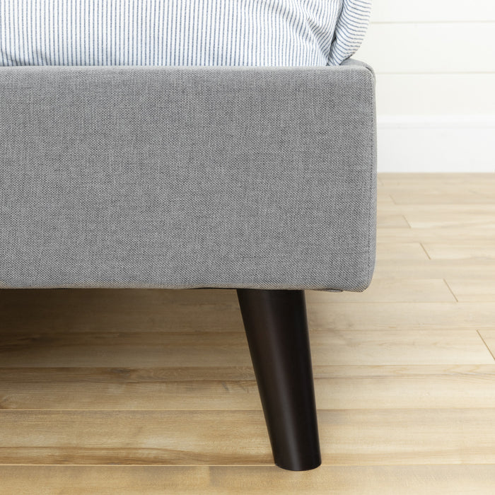 Fusion Lit complet rembourré Double - Gris clair