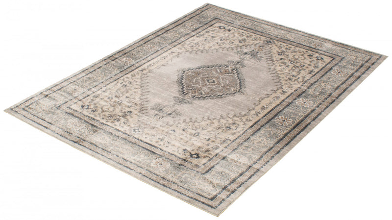 Carpette Octavian Bijar ivoire - 6 pi 7 pox 9 pi 6 po