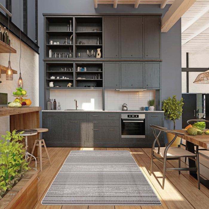 Carpette Wileen grise - 2 pi 2 po x 6 pi 7 po