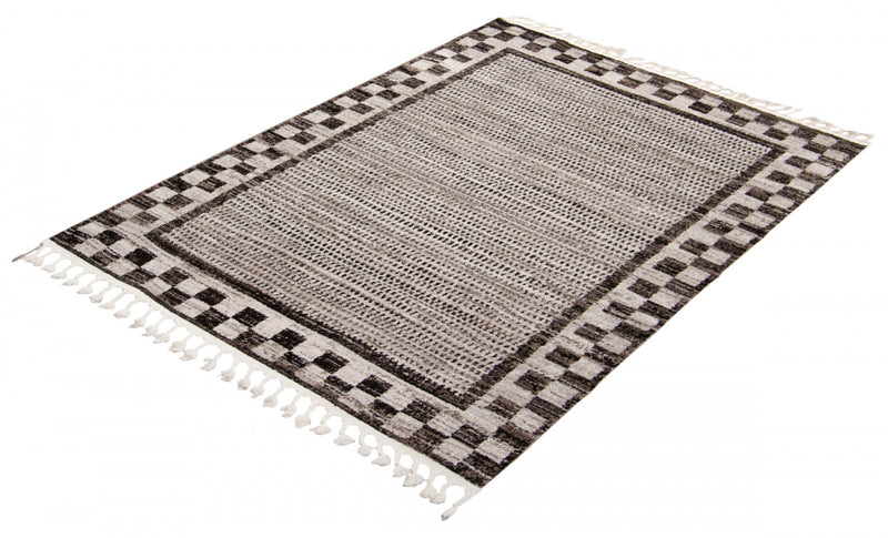 Carpette Vera Quattro ivoiregrise - 7 pi 10 po x 10 pi 5 po