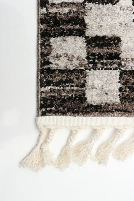 Carpette Vera Quattro ivoiregrise - 7 pi 10 po x 10 pi 5 po