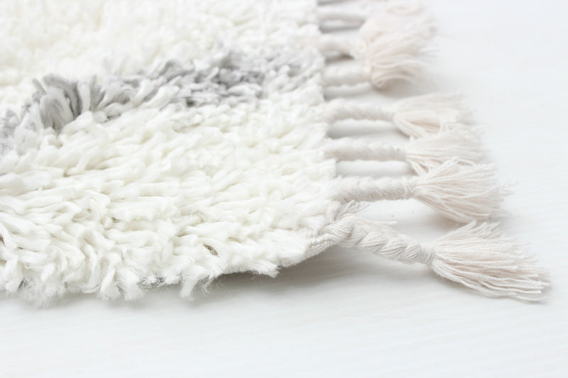 Carpette à poil long Helma Diamond crème 3 pi 11 po x 5 pi 11 po