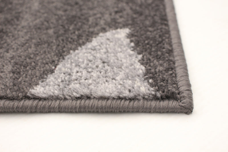 Carpette Palta anthracite-rose - 3 pi 11 pox 5 pi 7 po