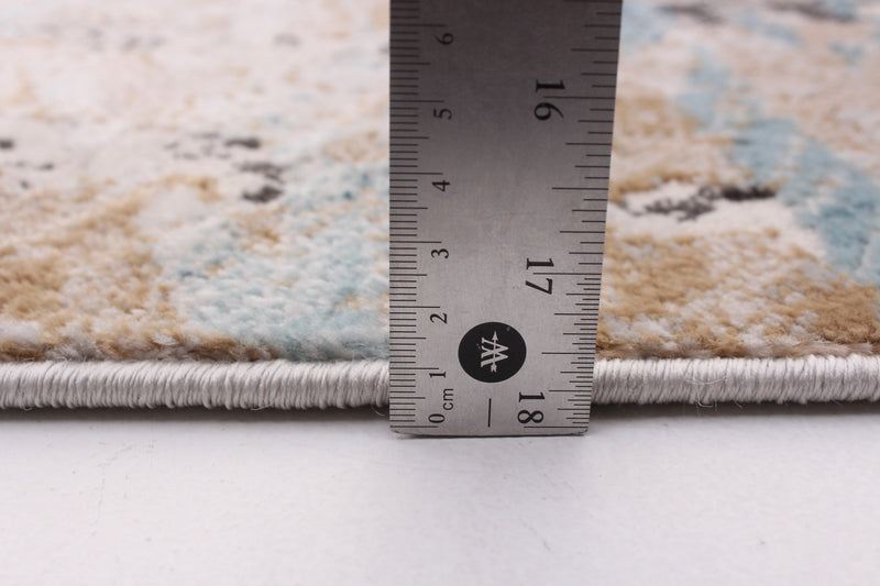 Carpette Tahi grise, bleuetaupe 5 pi 3 po x 7 pi 3 po