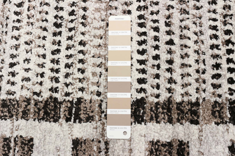 Carpette Vera Quattro ivoiregrise - 7 pi 10 po x 10 pi 5 po
