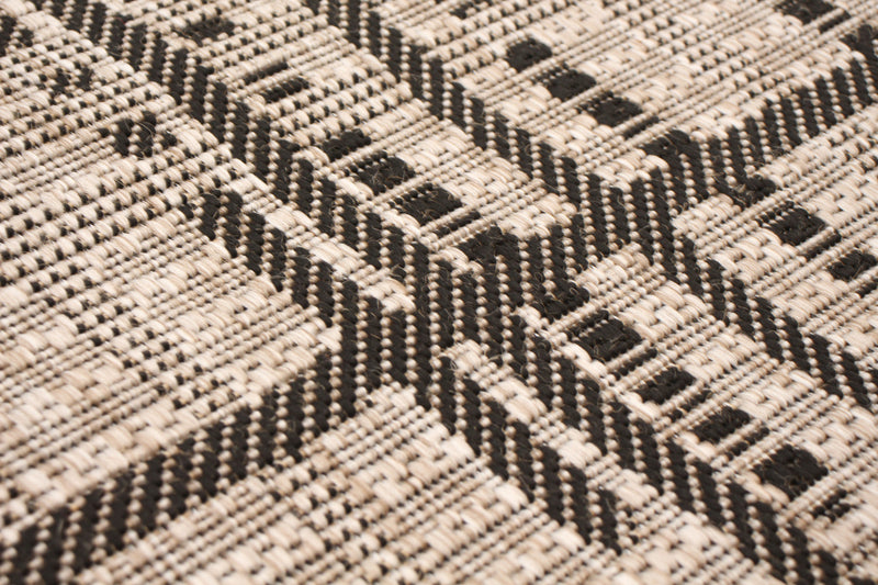 Carpette Sadie Burburry argent-noir - 7 pi 10 pox 10 pi 2 po