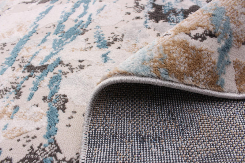 Carpette Tahi grise, bleuetaupe 3 pi 11 po x 5 pi 11 po