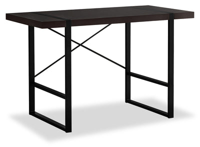 Avery Reclaimed Wood Look Desk - Cappuccino