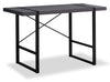 Bureau Avery de 49 po d’apparence bois recyclé - gris foncé