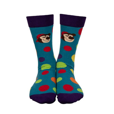 Brickley Bear Adult Socks - French Text Version