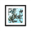 Œuvre d’art murale encadrée noire et mate « Palm 03 » 30 x 30