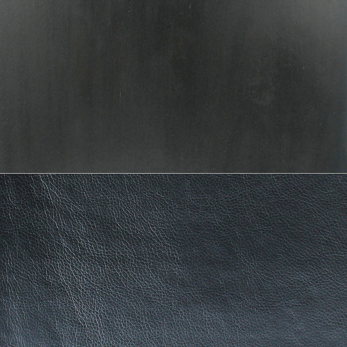 Chaise de salle à manger Cami de hauteur comptoir en tissu en similicuir - noire