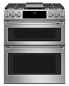 Cuisinière intelligente hybride Café de 7 pi³ avec convection européenne véritable et grilles autonettoyantes - acier inoxydable - CC2S950P2MS1