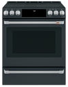 Cuisinière intelligente électrique Café de 5,7 pi³ avec convection européenne véritable - noir mat - CCES700P3MD1