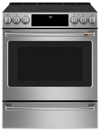 Cuisinière intelligente électrique Café de 5,7 pi³ avec convection européenne véritable et grilles a…