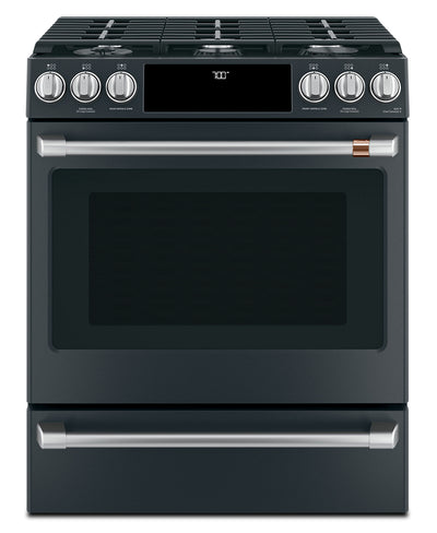 Café Slide-In Gas Range with Convection - CCGS700P3MD1 - Gas Range in Matte Black