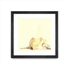 Œuvre d’art murale encadrée noire et mate « Banada Honey Puff » 30 x 30