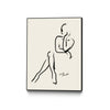 Œuvre d'art murale sur toile encadrée noire « Nude » 18 x 24