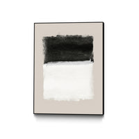 Œuvre d'art murale sur toile encadrée noire « Inspiration » 30 x 40