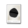 Œuvre d'art murale sur toile encadrée noire « Art Graphique » 30 x 40