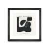 Œuvre d’art murale encadrée noire et mate « Art Moderne » 30 x 30