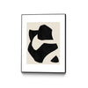 Œuvre d'art murale sur toile encadrée noire « Untilted » 18 x 24
