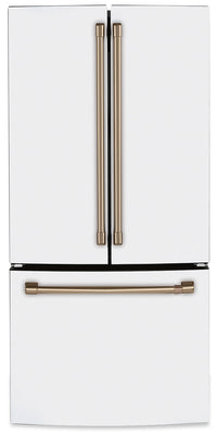 Réfrigérateur Café de 18,6 pi³ et de 33 po à portes françaises - blanc mat - CWE19SP4NW2