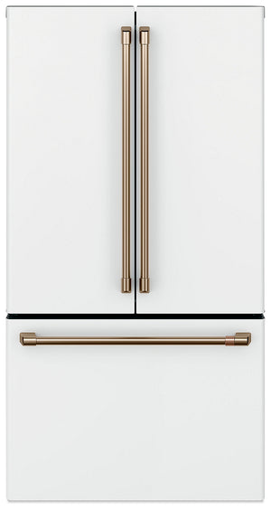 Réfrigérateur Café de 23,1 pi³ et de 36 po à portes françaises - blanc mat - CWE23SP4MW2