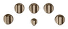 Boutons bronze brossé pour surface de cuisson à gaz 5 pièces Café - CXCG1K0PMBZ