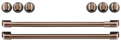 Café Induction Range Brushed Copper Knobs and Handles Set - CXFCHHKPMCU - Accessory Kit in Brushed Copper