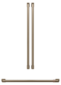 Poignées bronze brossé pour réfrigérateur à portes françaises Café - CXLB3H3PMBZ