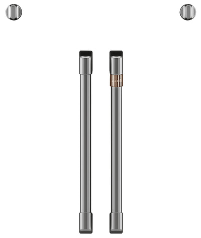 Café French-Door Wall Oven Brushed Stainless Steel Knobs and Handles - CXWSFHKPMSS - Accessory Kit in Brushed Stainless