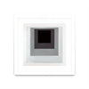 Œuvre d’art murale encadrée blanche et mate « Inside Box Thinker » 30 x 30