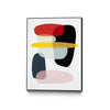 Œuvre d'art murale sur toile encadrée noire « Joy And Pop I » 24 x 32