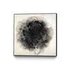 Œuvre d’art murale sur toile encadrée noire « Positives And Negatives I » 20 x 20