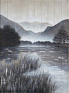 Montagnes en bordure du lac - 36 po x 48 po