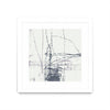 Œuvre d’art murale encadrée blanche et mate « Chalk Doodles G » 36 x 36